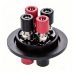 KF40 Test Line Connector - 4 Banana Jacks, 10⁻⁷Pa·L/s