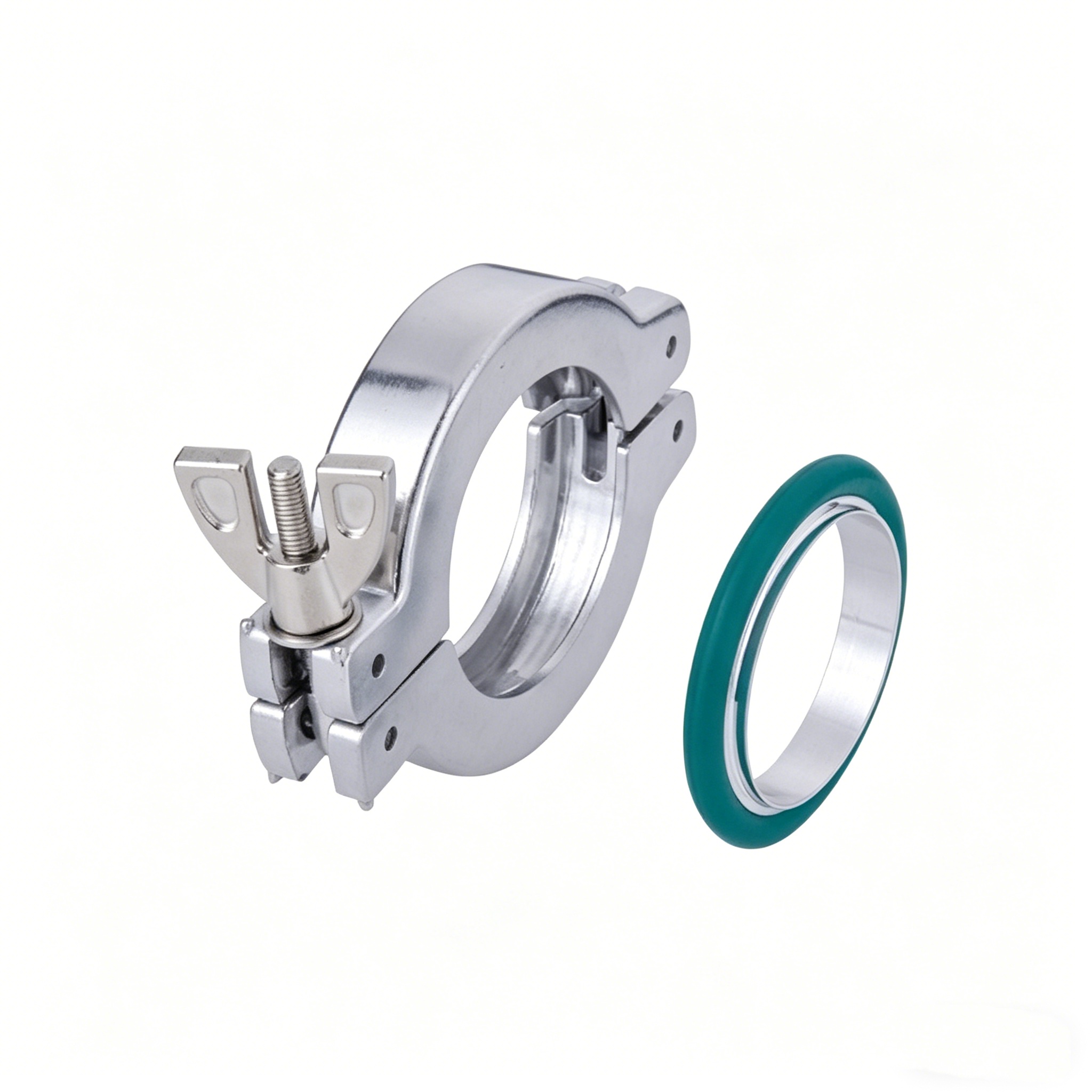 KF Clamp with Gasket - Aluminum/Stainless Steel, Vacuum Pipeline Connection