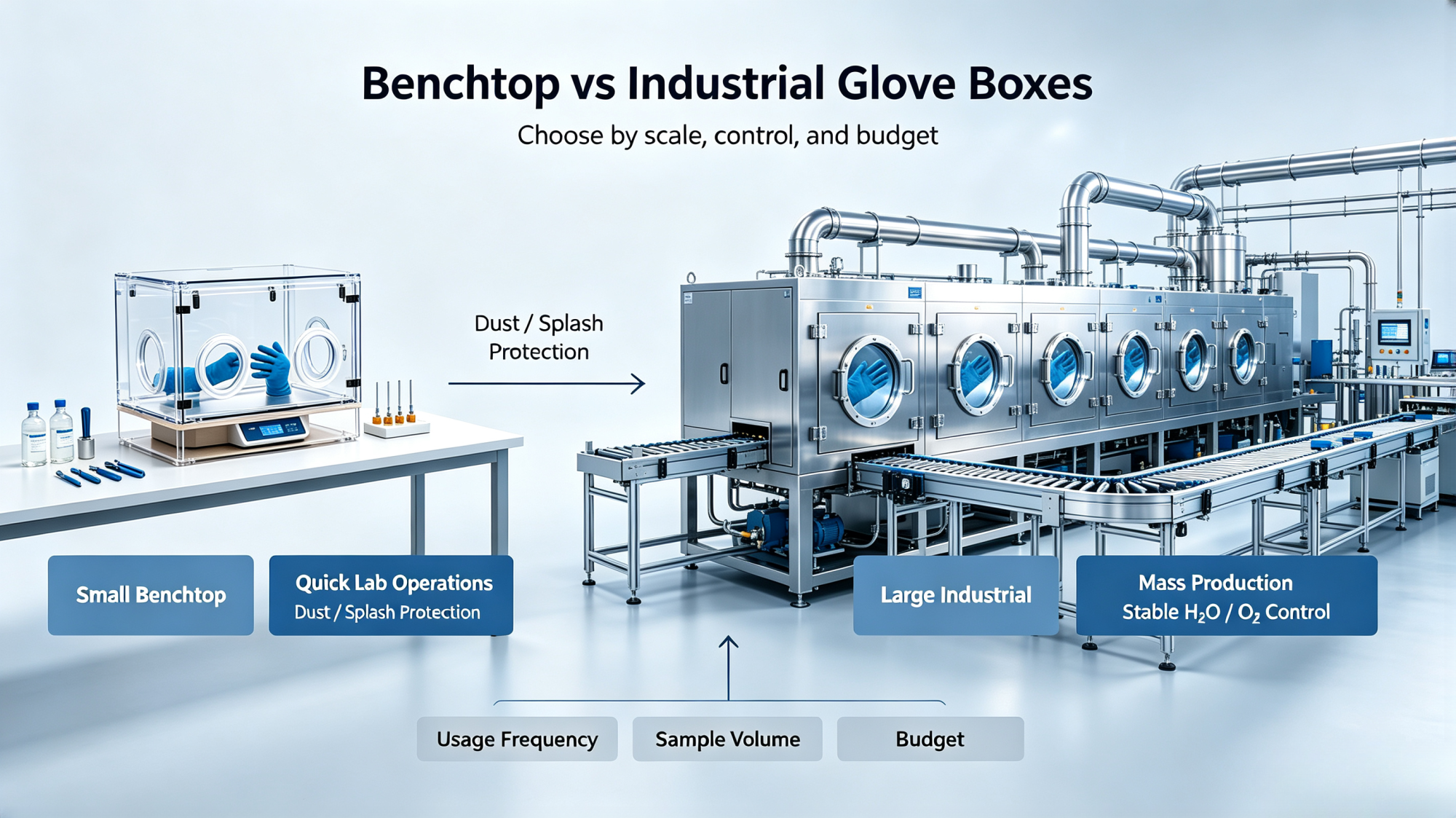 Small Benchtop Glove Box vs. Large Industrial Glove Box How to Choose